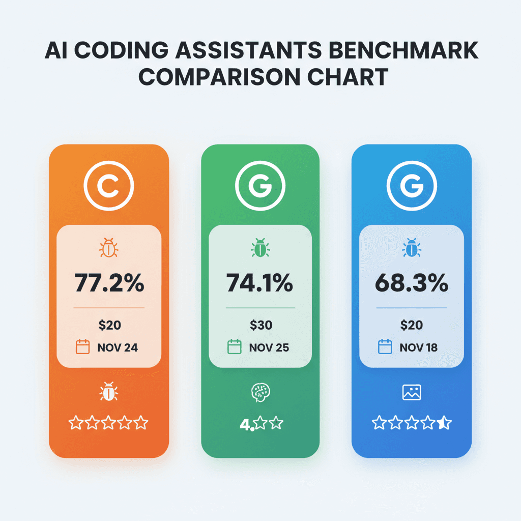 AI Coding Assistants 2025: GPT-5.2 Codex vs Claude 4.5 vs Gemini 3 (Real Benchmarks)