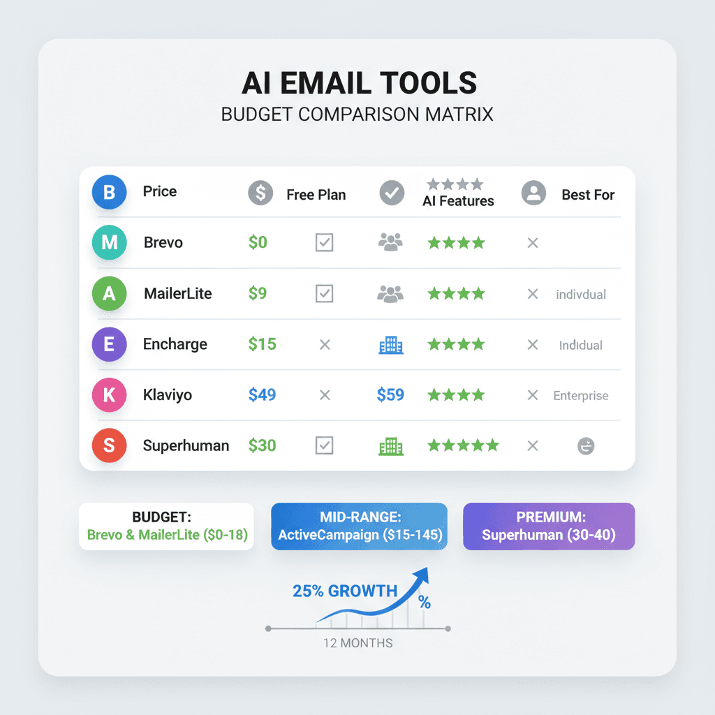 Best AI Email Tools for Small Business on a Budget: 2025 Comparison Guide