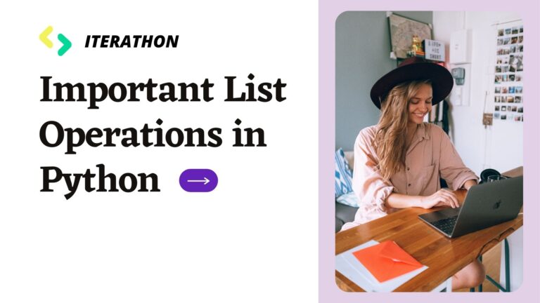 Important List Operations in Python