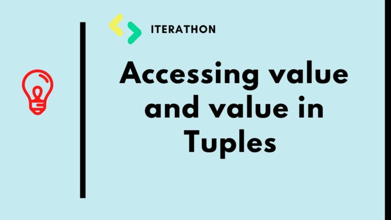 Accessing index and value in Tuples | Python