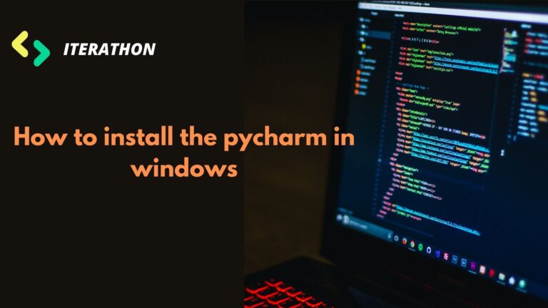 How to install the pycharm in windows