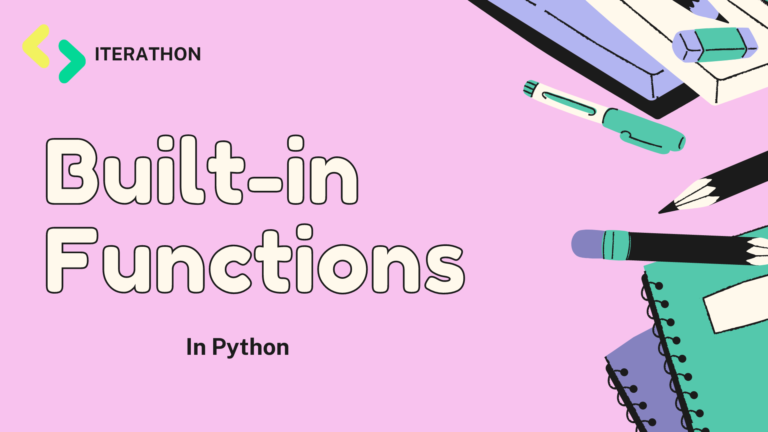 Various Built-in Functions in Python