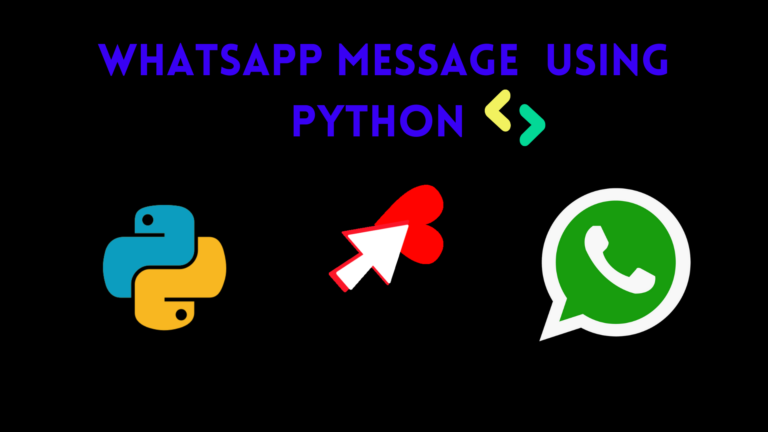 How to Send WhatsApp Message using Python | Just 2 lines