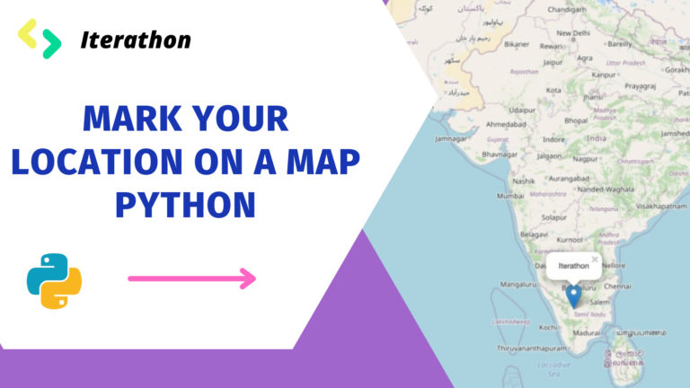 How to mark your location on a map using python